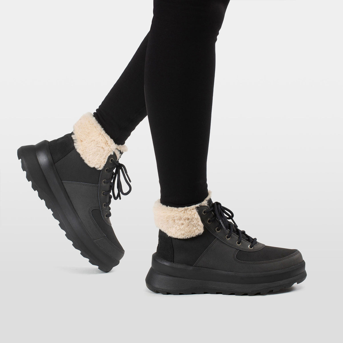 W MARCELLINA, BLACK / CRE, 42/10