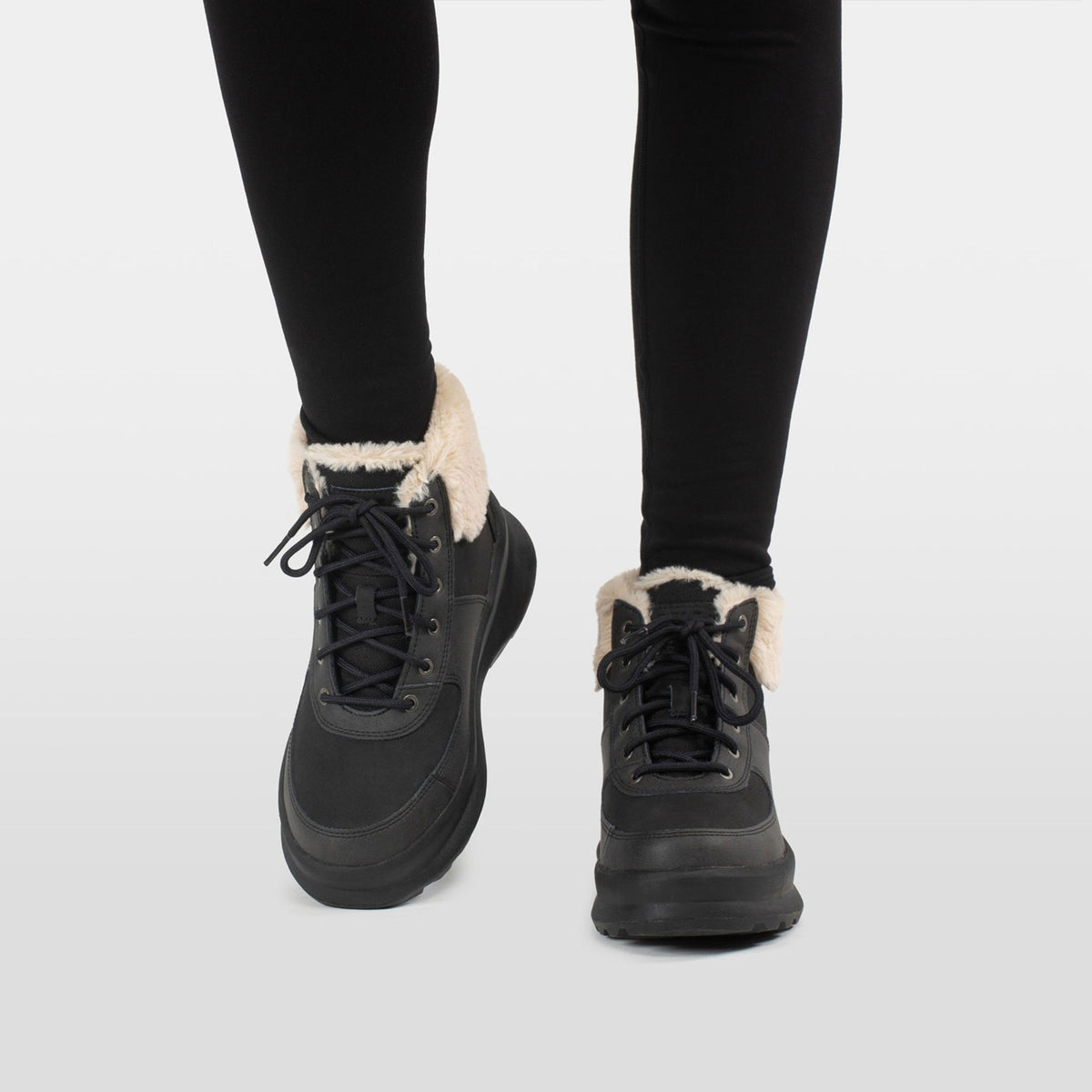 W MARCELLINA, BLACK / CRE, 42/10