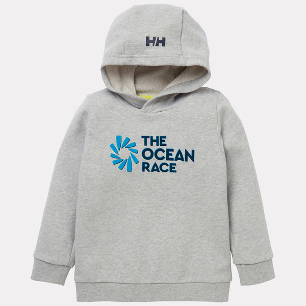 K/JR THE OCEAN RACE HOODIE, GREY MELANG, 116/6