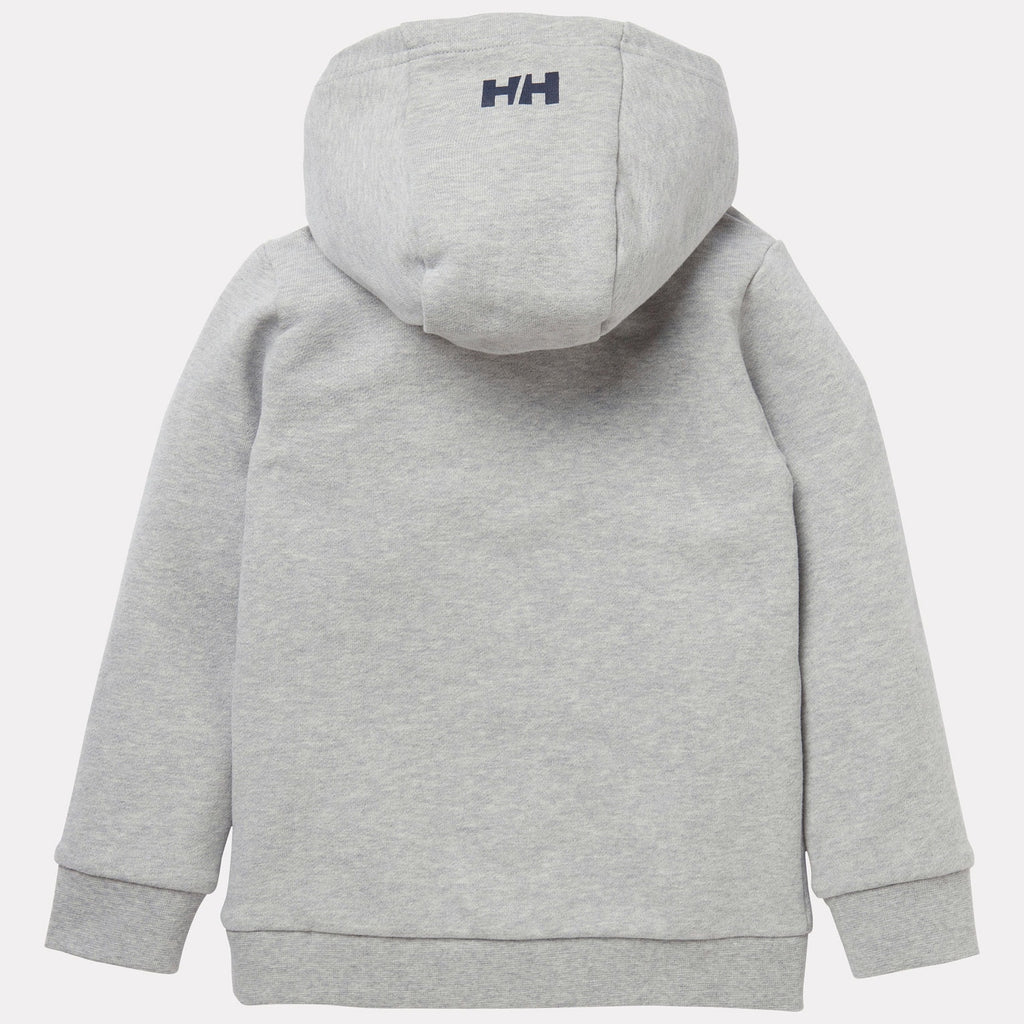 K/JR THE OCEAN RACE HOODIE, GREY MELANG, 116/6