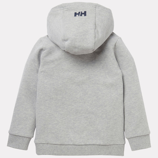 K/JR THE OCEAN RACE HOODIE, GREY MELANG, 116/6