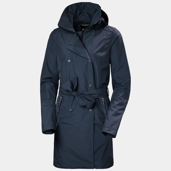 W HT TRENCH, NAVY, M