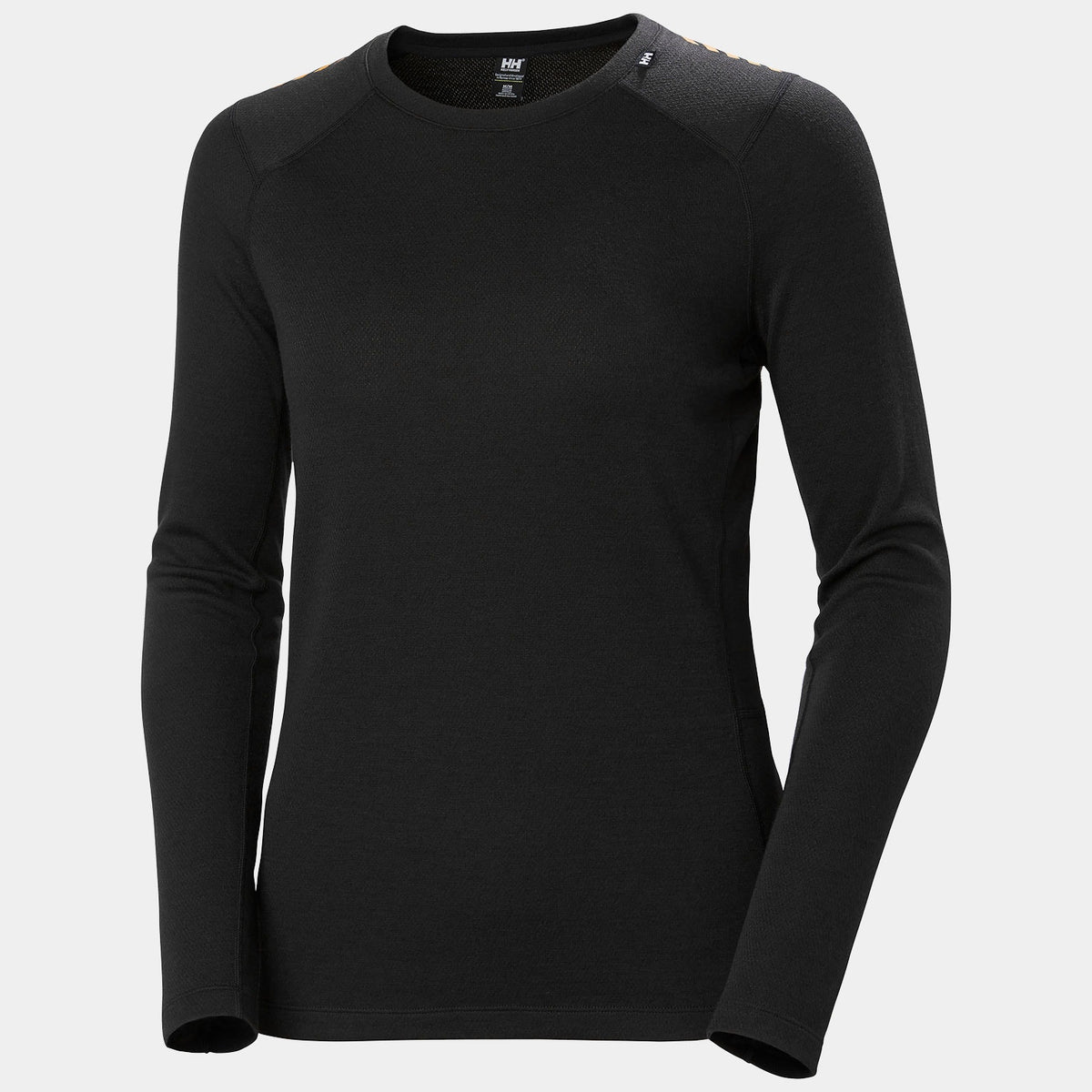 W HH LIFA MERINO MIDWEIGHT SET, BLACK, L
