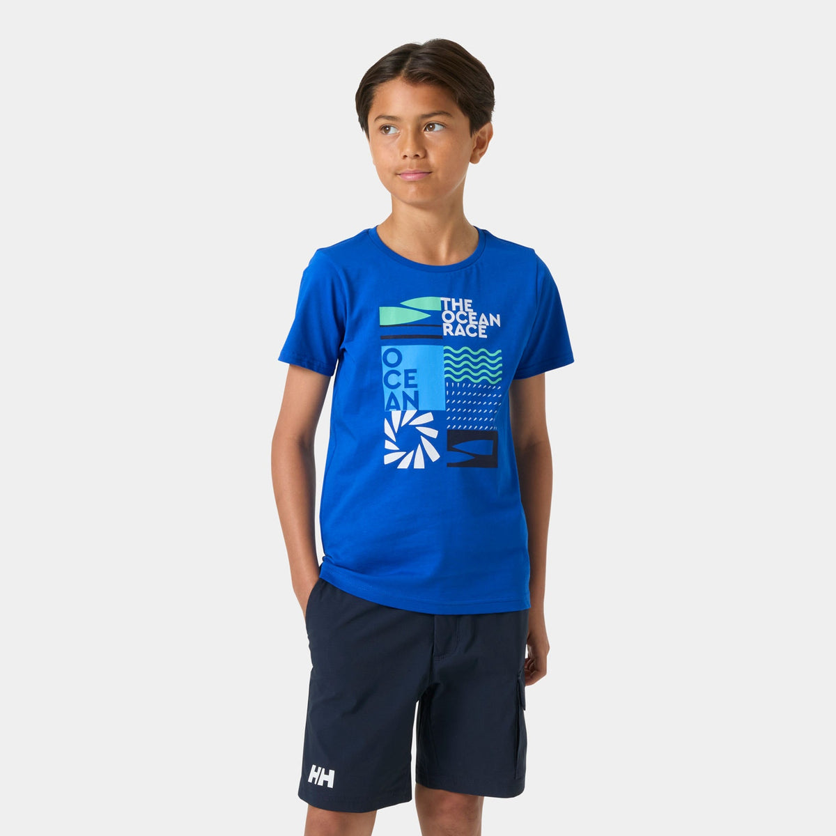 JR THE OCEAN RACE TSHIRT, COBALT 20, 140/10