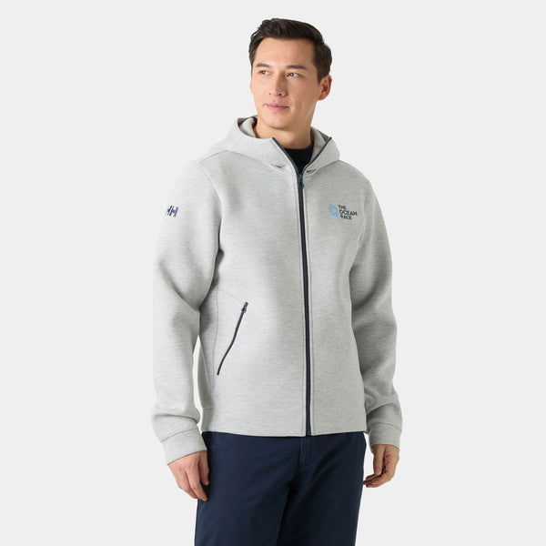 THE OCEAN RACE FZ HOODIE, GREY MELANG, XXL