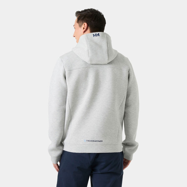 THE OCEAN RACE FZ HOODIE, GREY MELANG, XXL