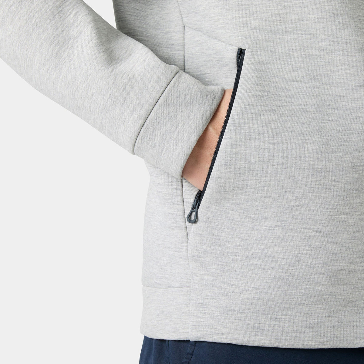 THE OCEAN RACE FZ HOODIE, GREY MELANG, XXL