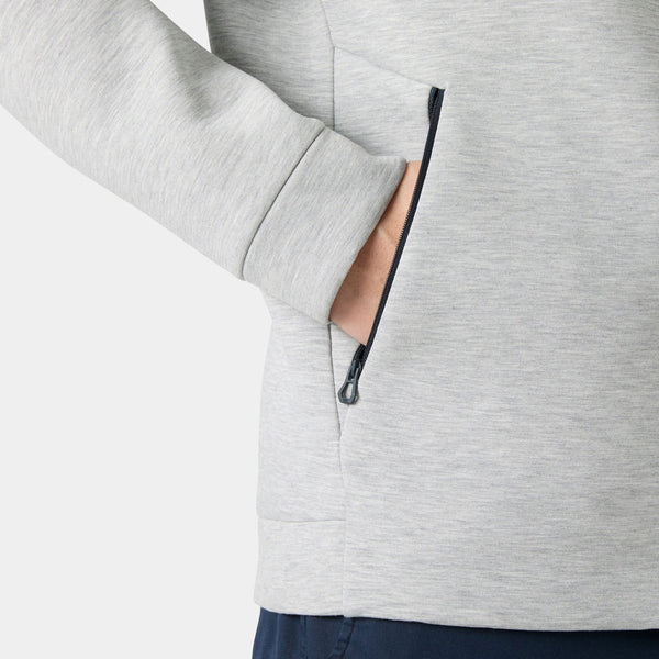 THE OCEAN RACE FZ HOODIE, GREY MELANG, XXL