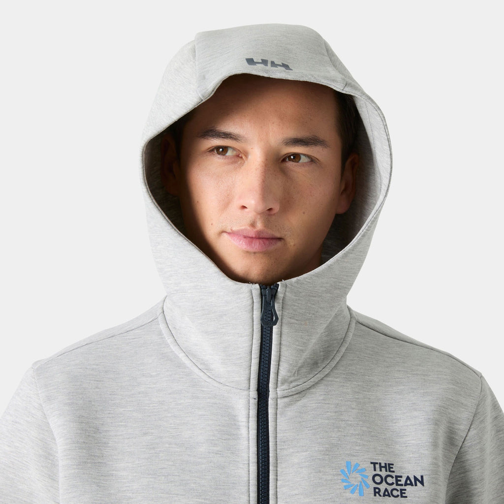 THE OCEAN RACE FZ HOODIE, GREY MELANG, XXL