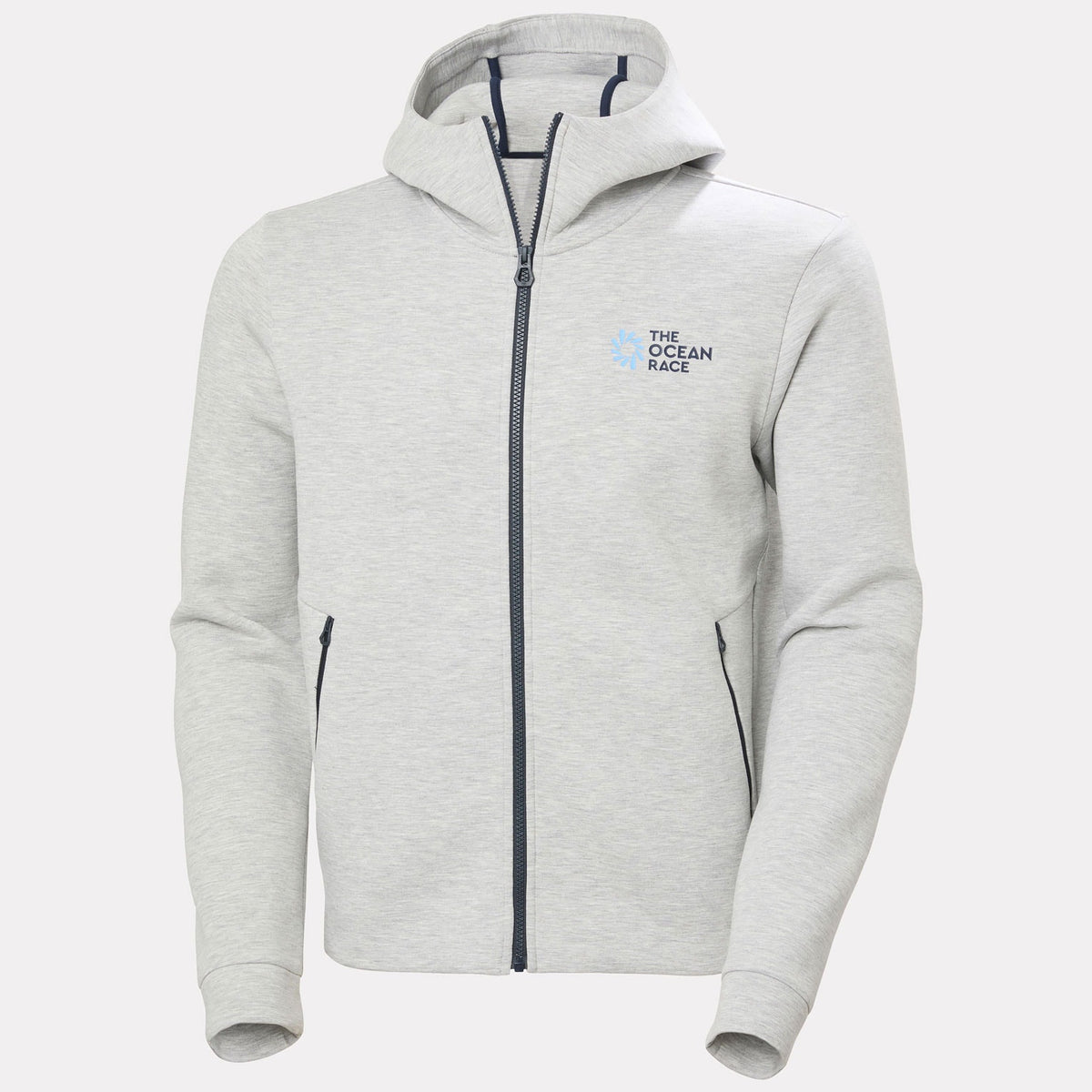 THE OCEAN RACE FZ HOODIE, GREY MELANG, XXL