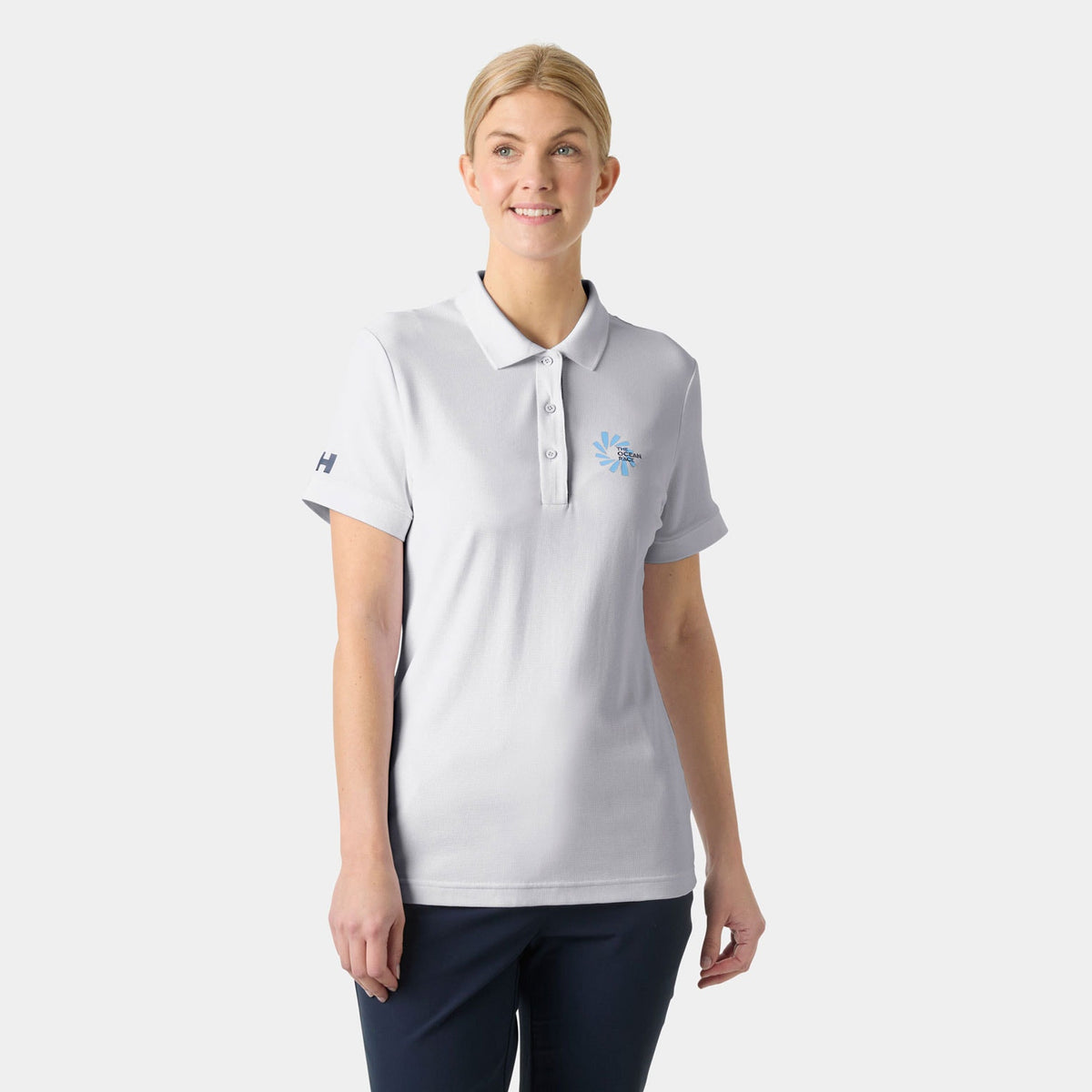 W THE OCEAN RACE POLO, WHITE, L