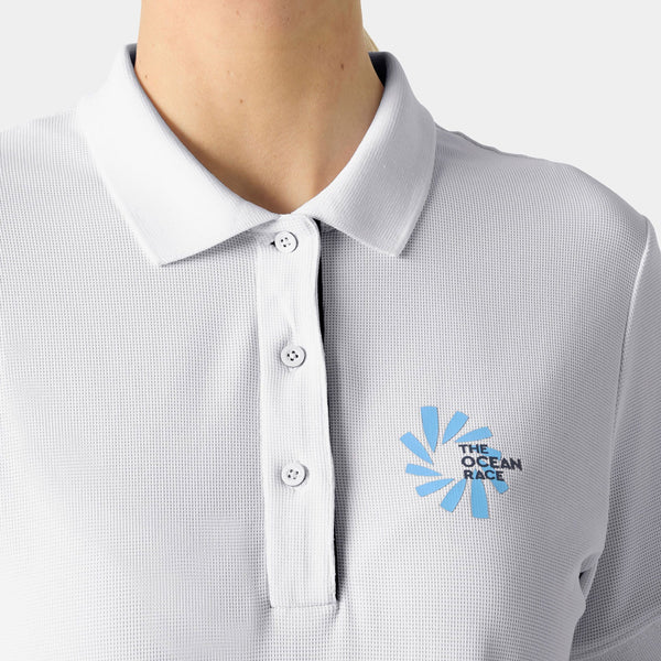 W THE OCEAN RACE POLO, WHITE, L