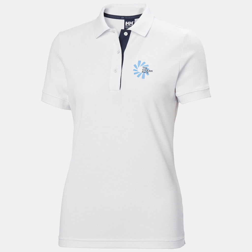 W THE OCEAN RACE POLO, WHITE, L