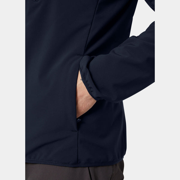 CREW SOFTSHELL JACKET 20, NAVY, XXL