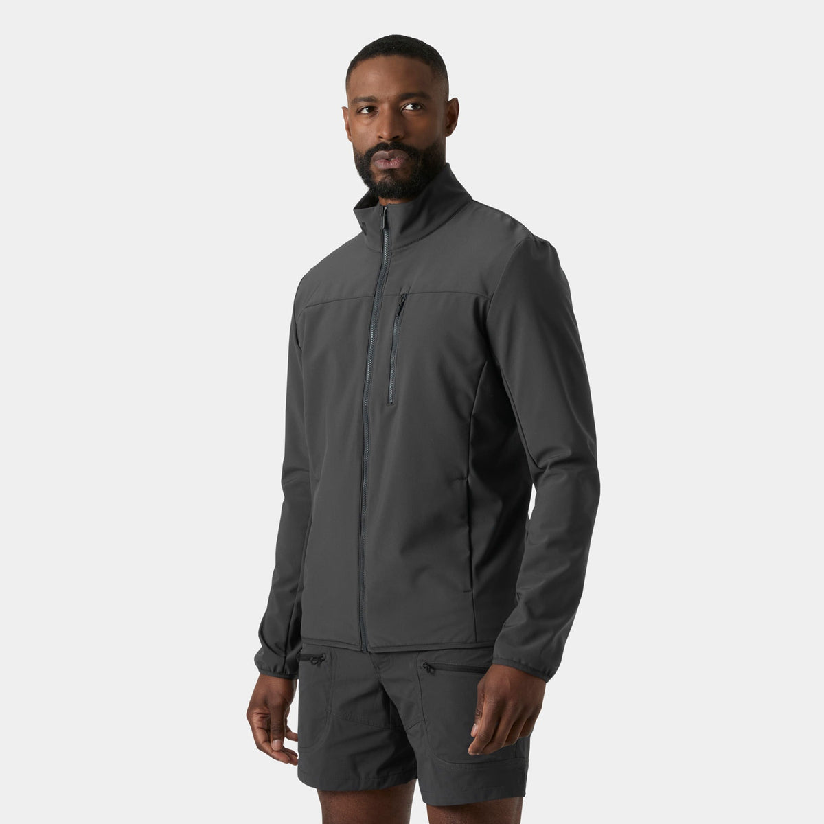 CREW SOFTSHELL JACKET 20, EBONY, XXL