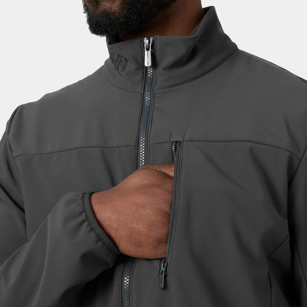 CREW SOFTSHELL JACKET 20, EBONY, XXL