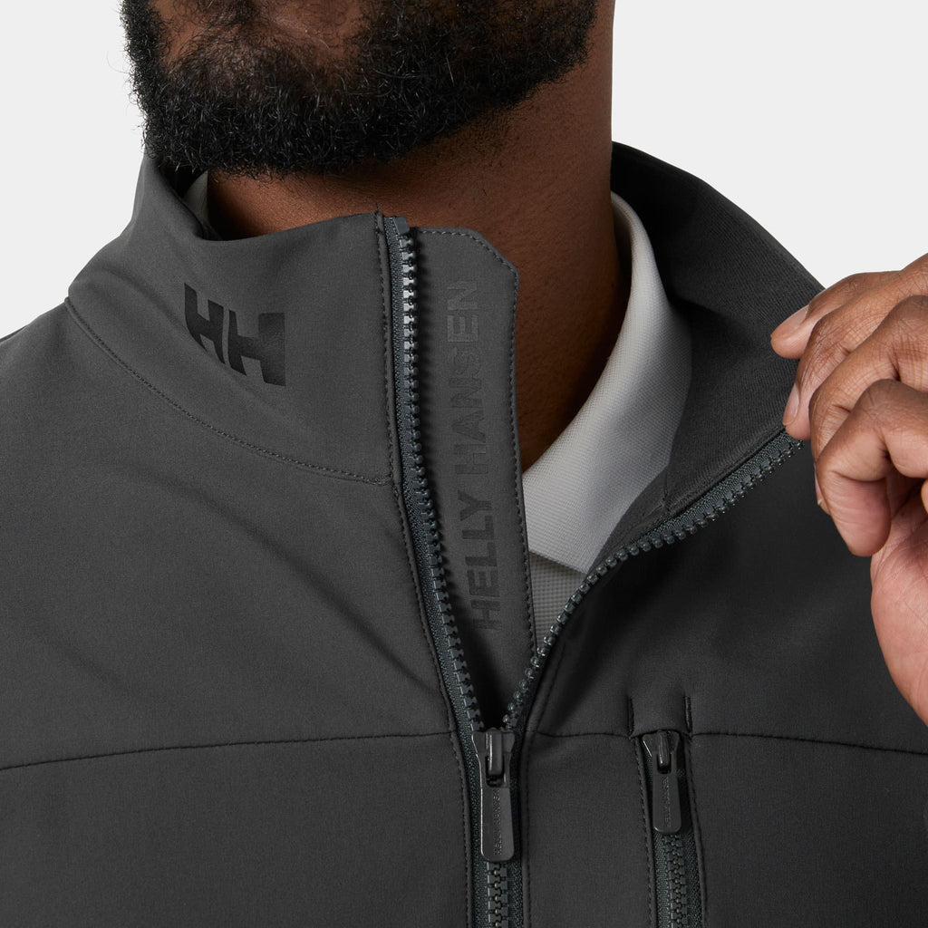 CREW SOFTSHELL JACKET 20, EBONY, XXL