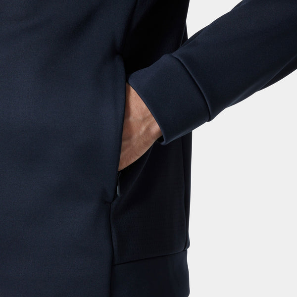 CREW FLEECE JACKET, NAVY, XXL