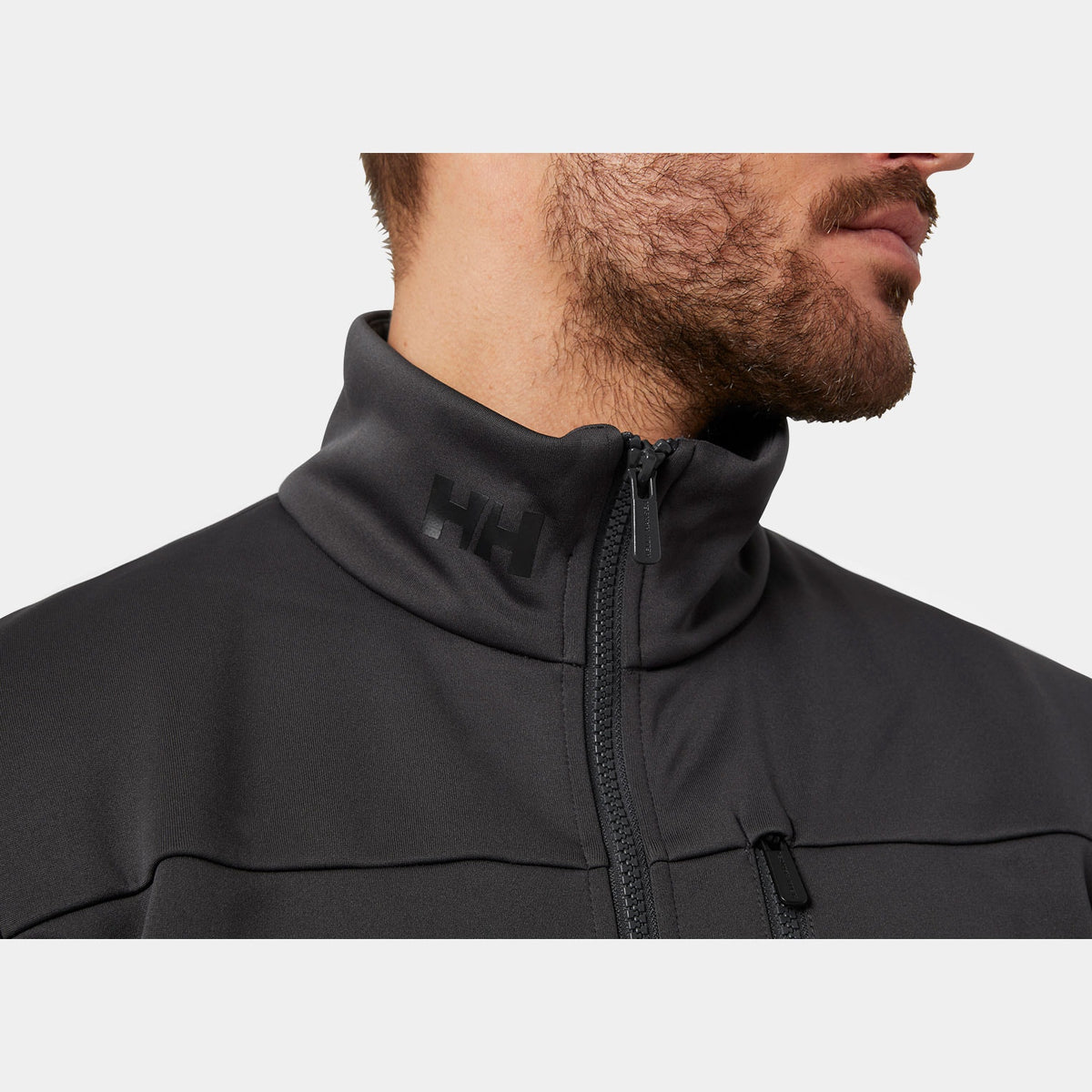 CREW FLEECE JACKET, EBONY, S