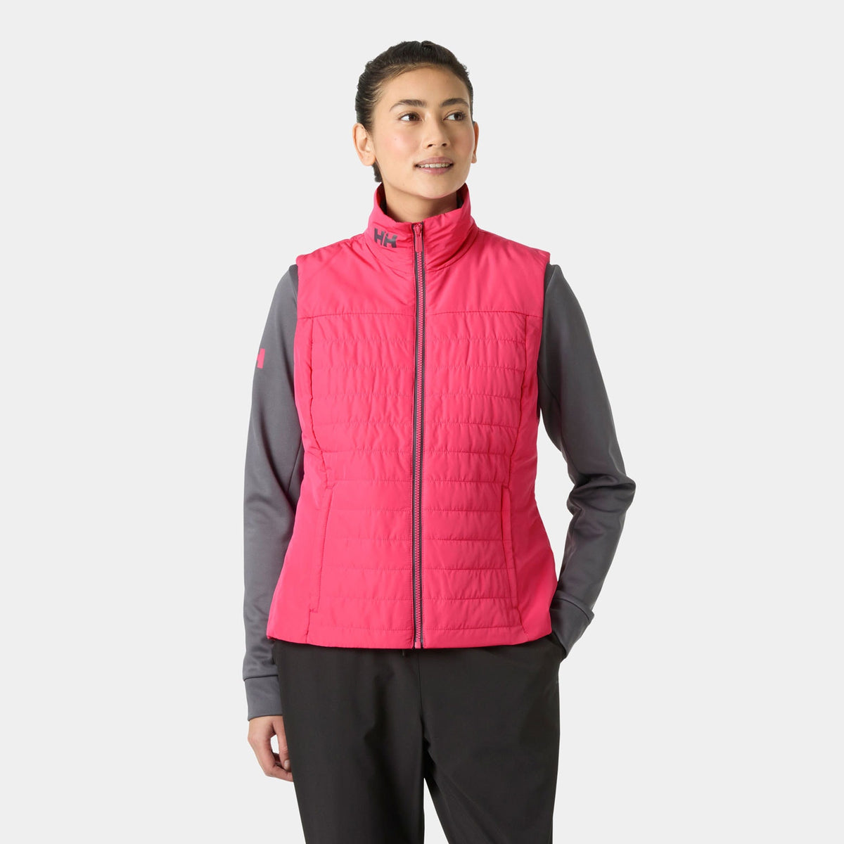 W CREW INSULATOR VEST 20, HOT PINK, L