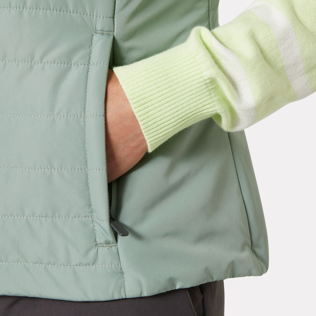 W CREW INSULATOR VEST 20, EUCALYPTUS, S