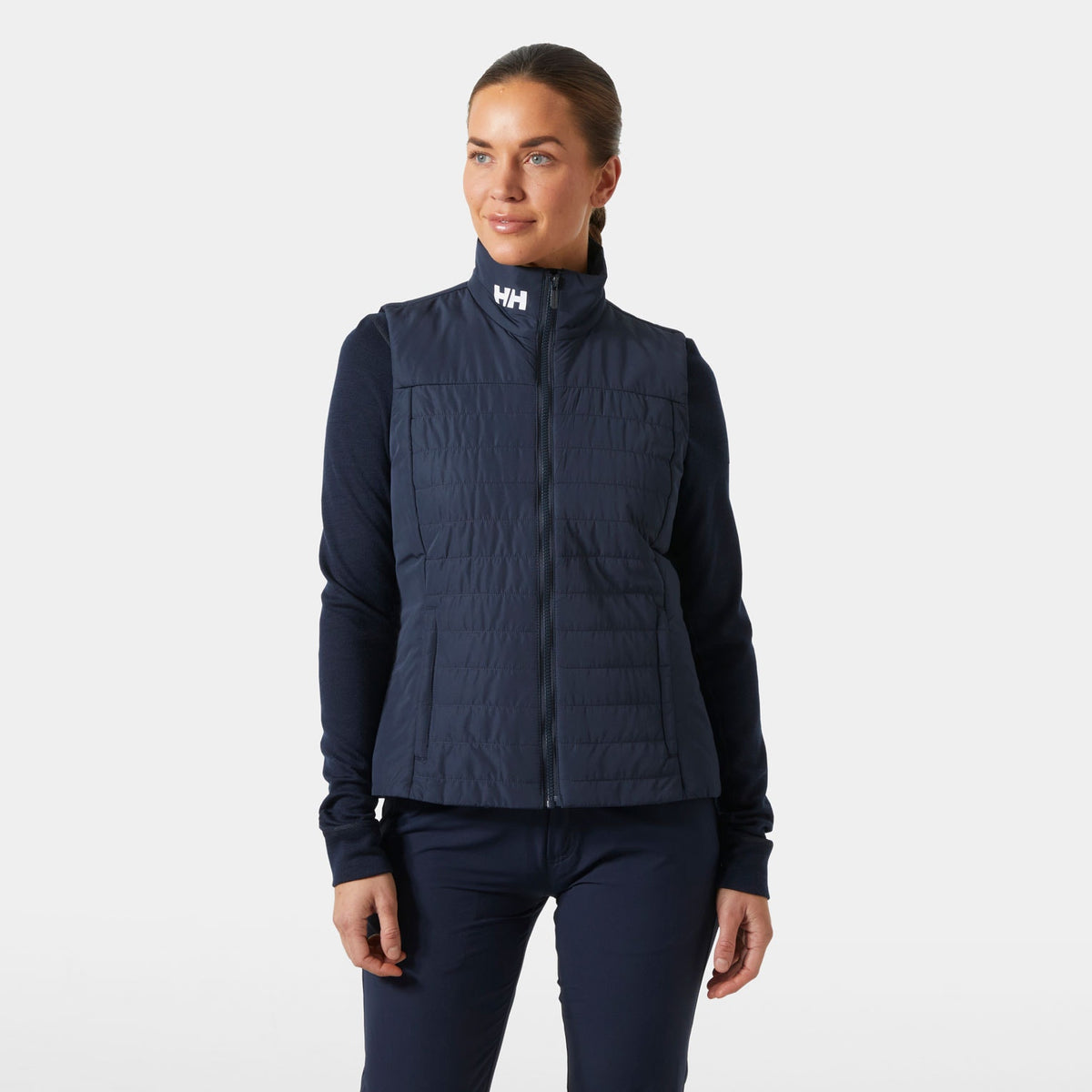 W CREW INSULATOR VEST 20, NAVY, L