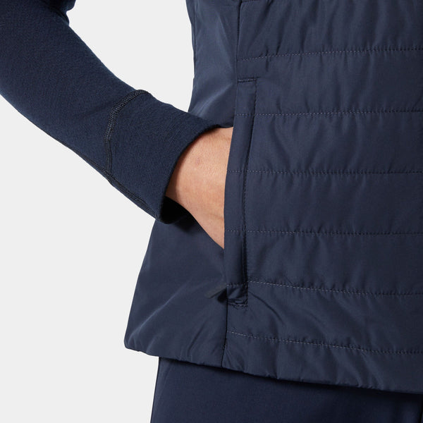 W CREW INSULATOR VEST 20, NAVY, L