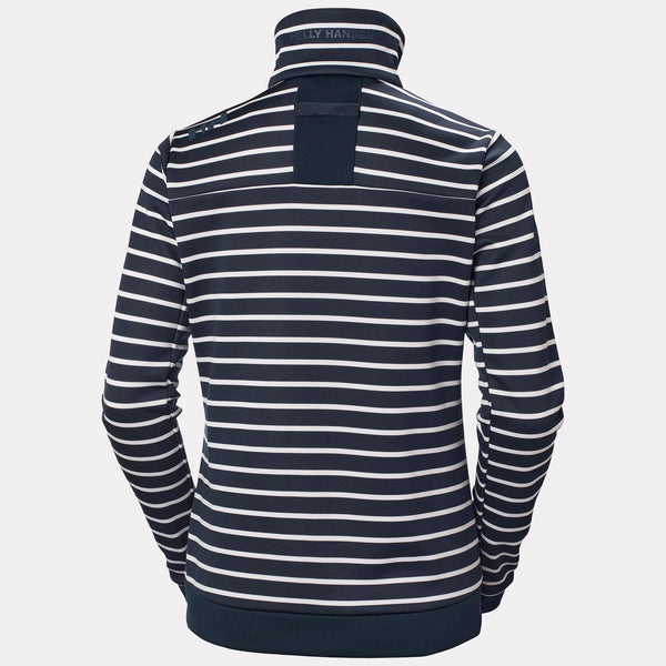 W CREW FLEECE JACKET, NAVY STRIPE, L