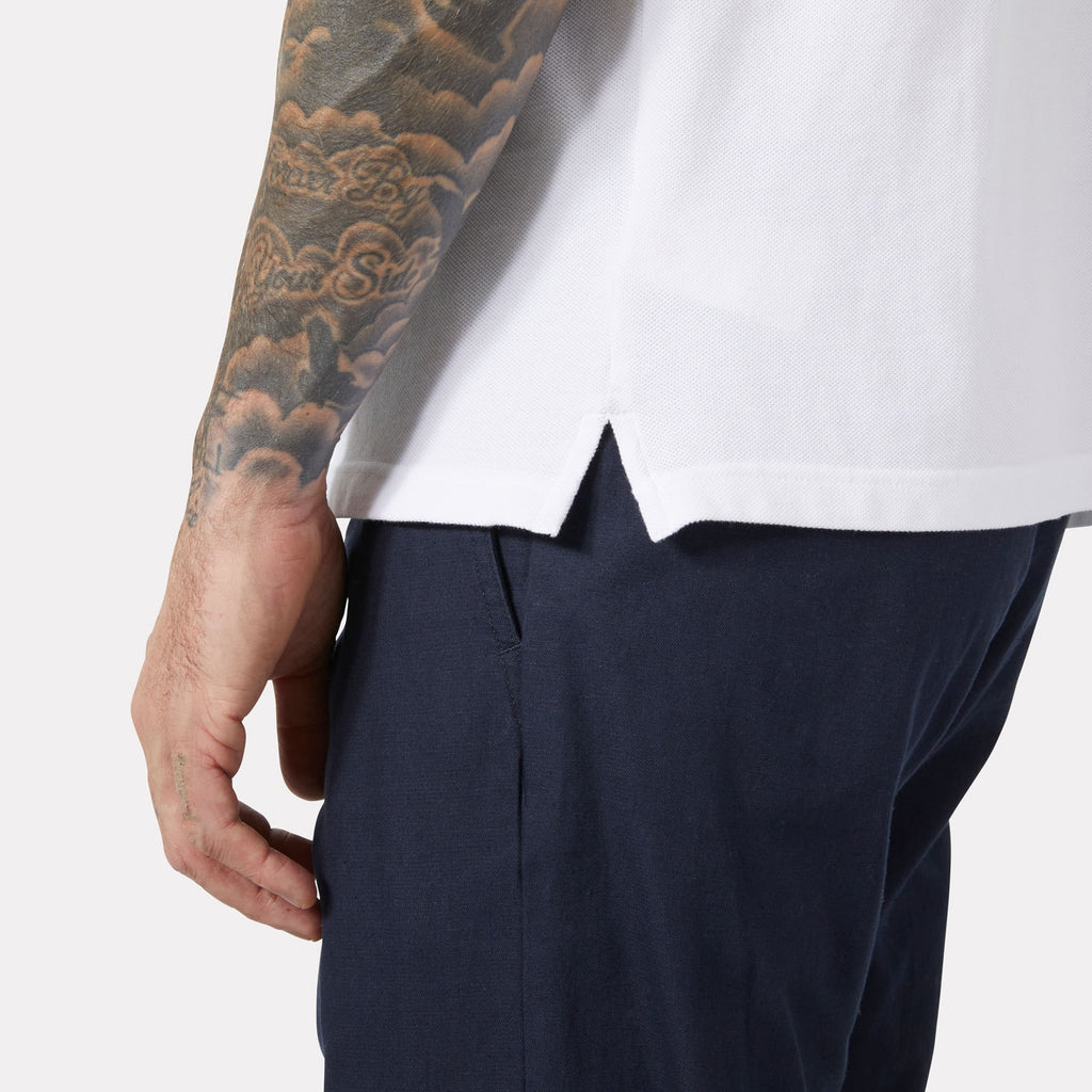 CREW POLO, WHITE, XXL
