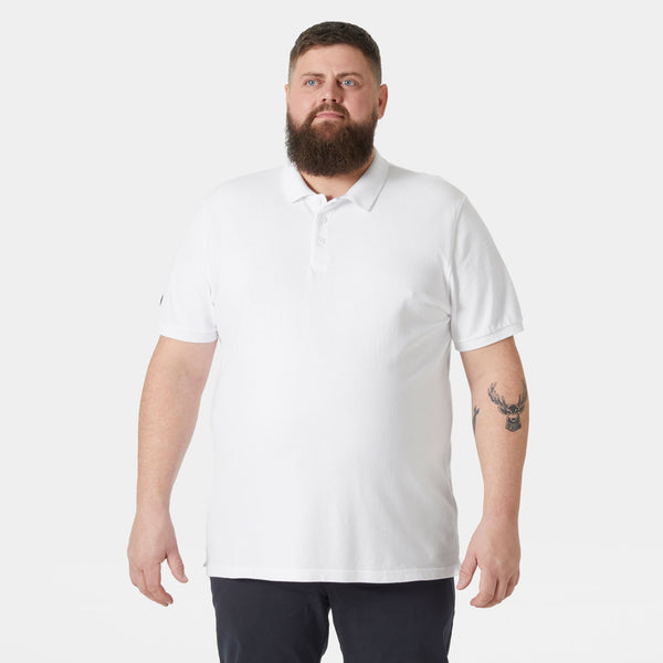 CREW POLO, WHITE, XXL