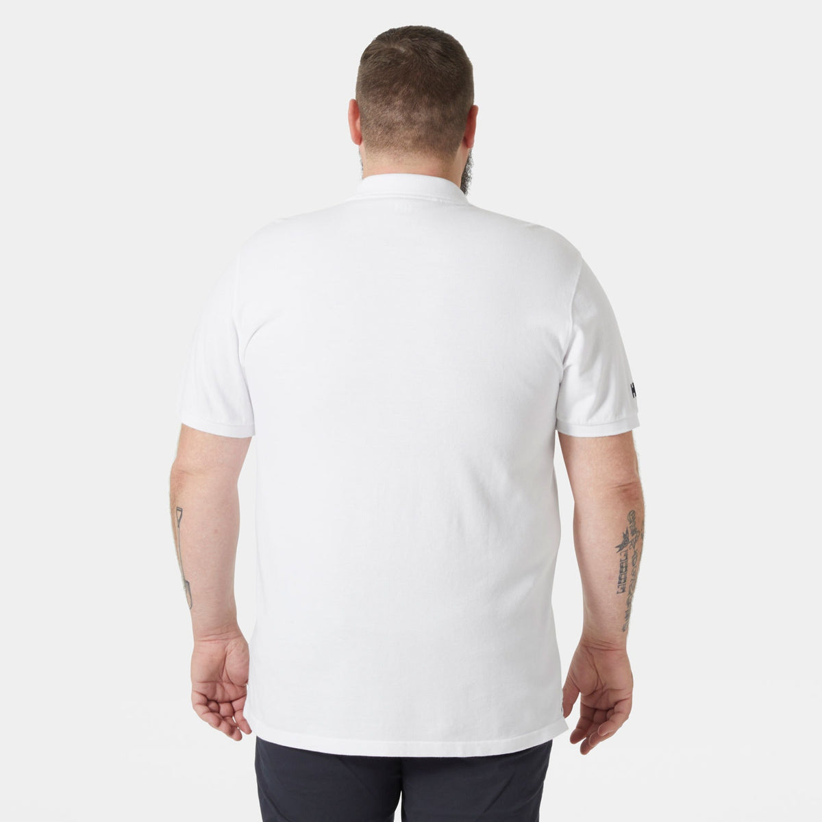 CREW POLO, WHITE, XXL