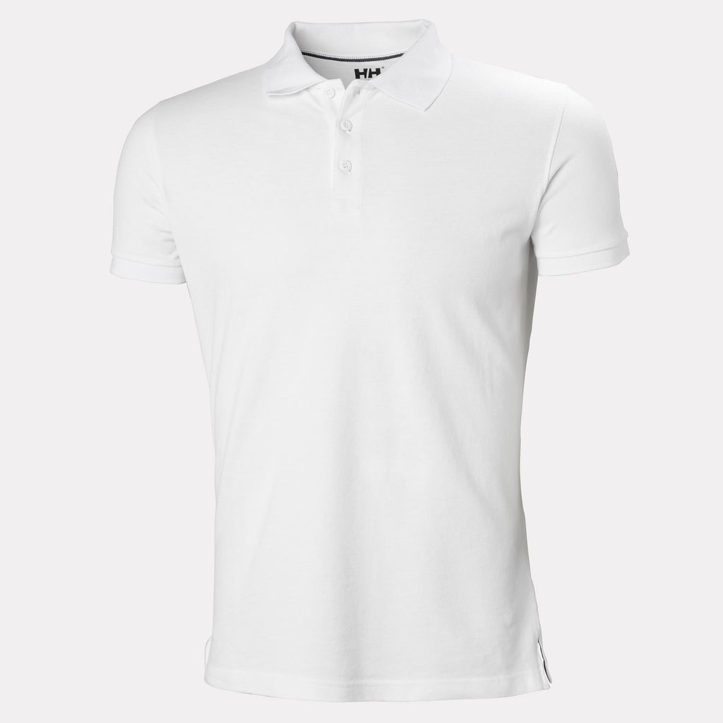 CREW POLO, WHITE, XXL