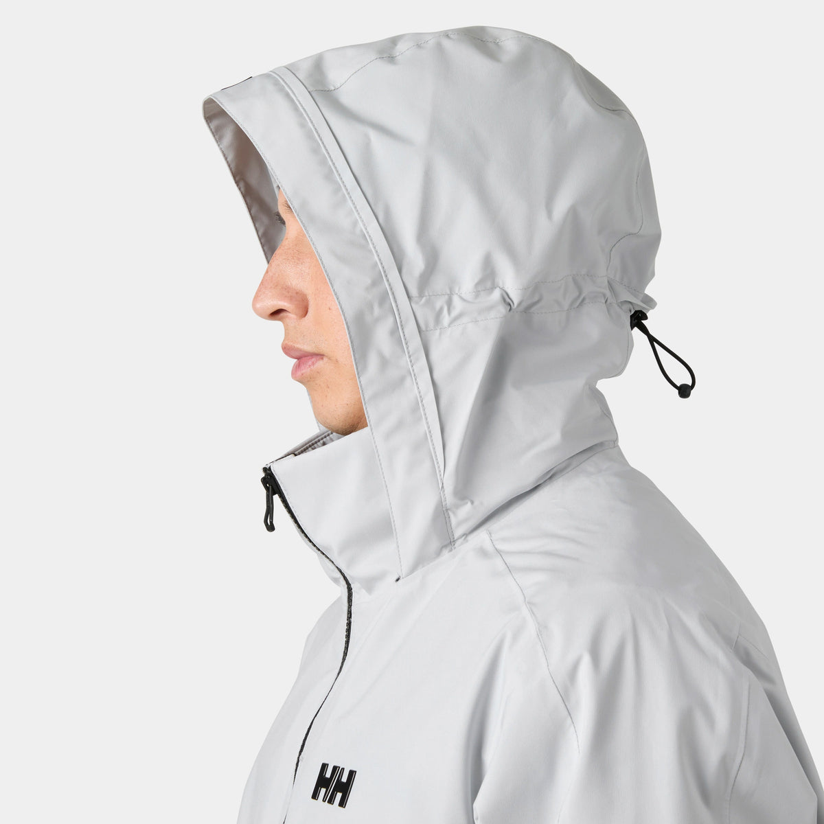 HP RACING HOODED JACKET 20, GREY FOG, M