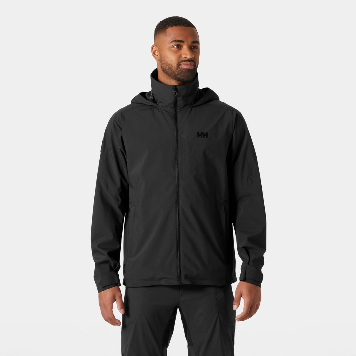 HP RACING HOODED JACKET 20, EBONY, XXL