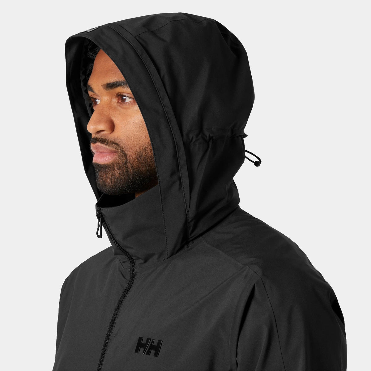HP RACING HOODED JACKET 20, EBONY, XXL