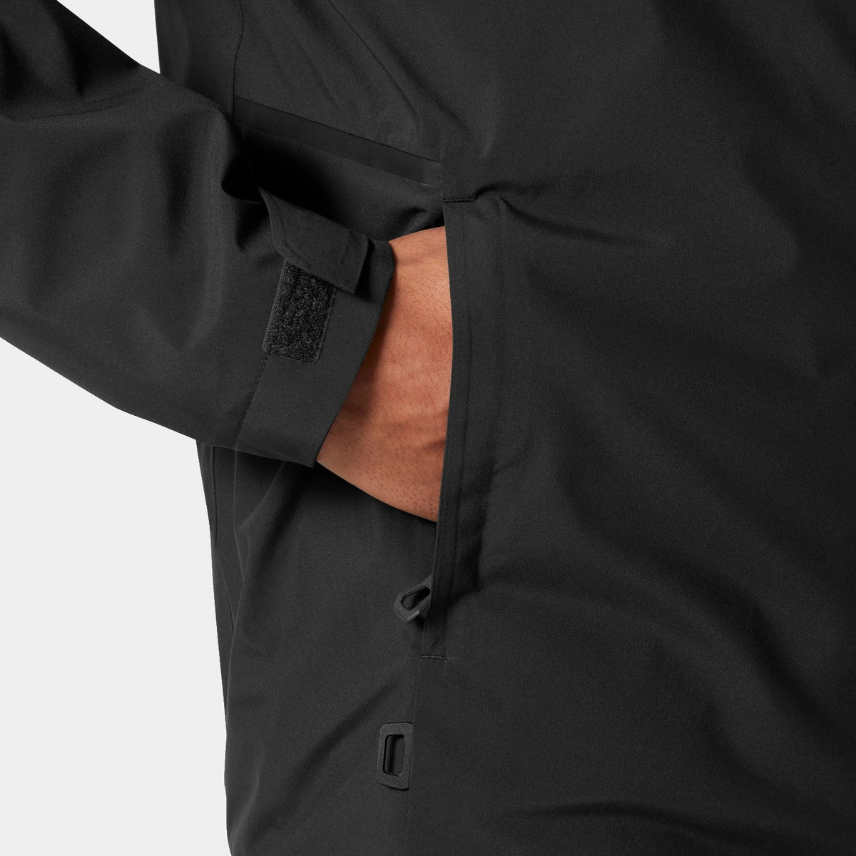 HP RACING HOODED JACKET 20, EBONY, XXL