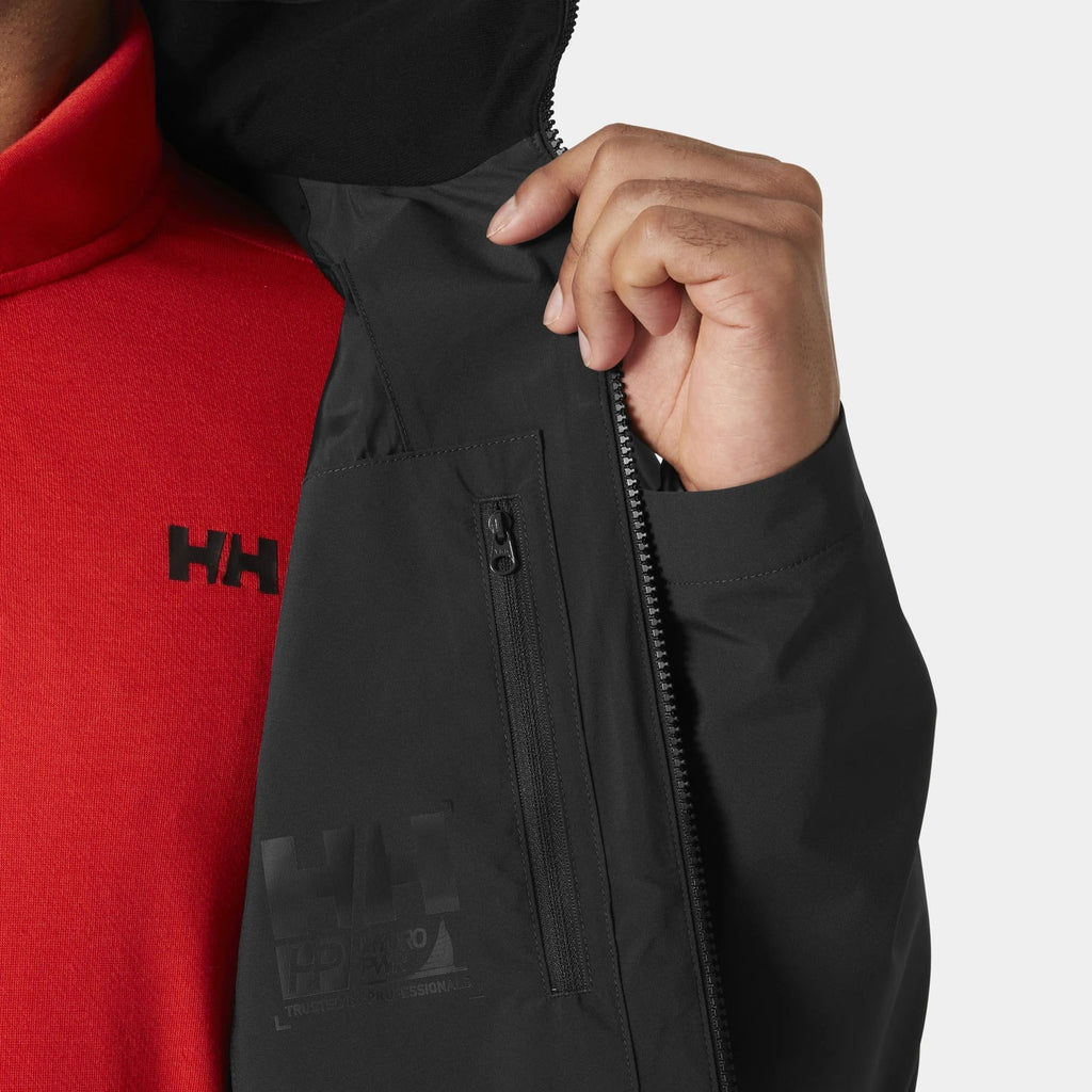 HP RACING HOODED JACKET 20, EBONY, XXL
