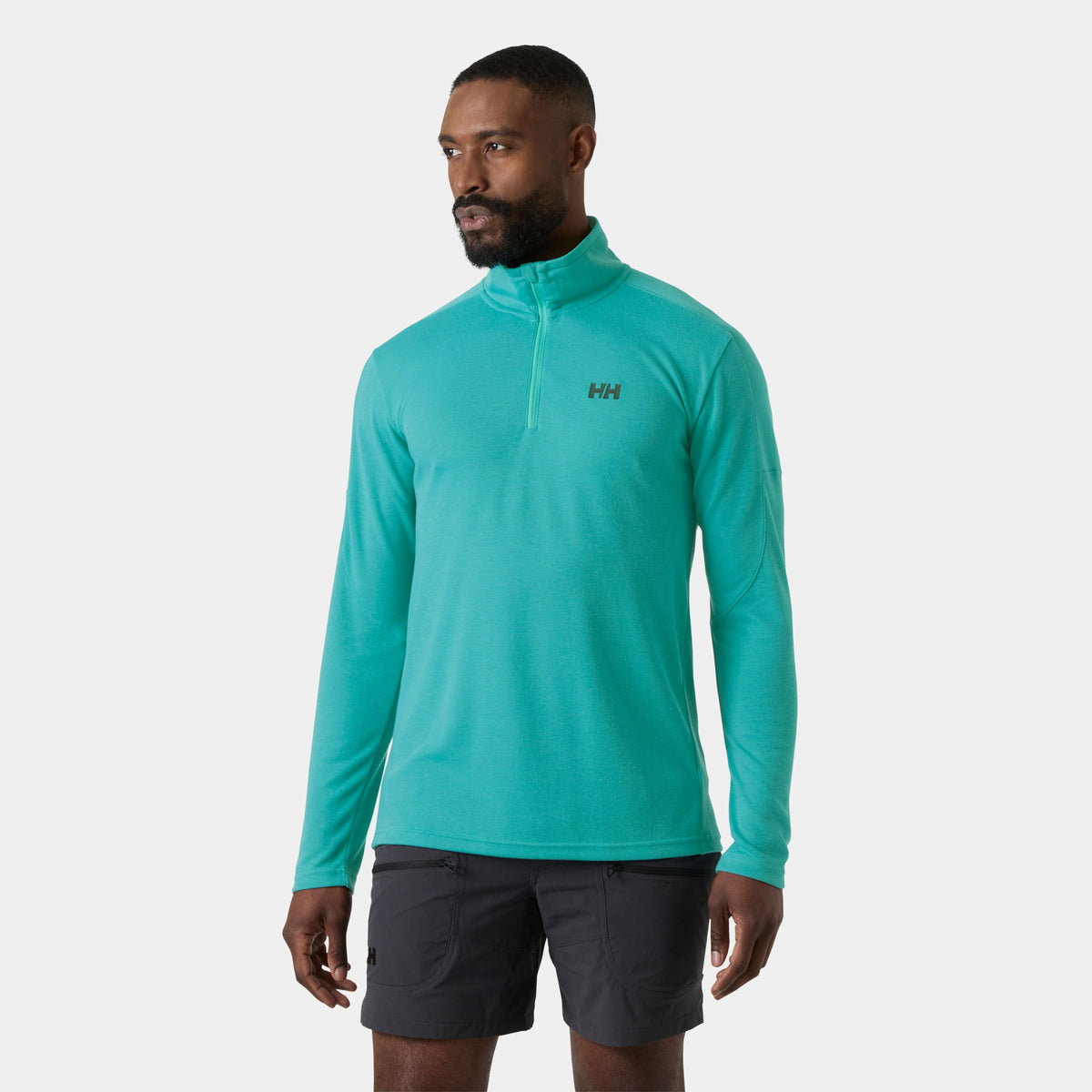 HP 1/2 ZIP PULLOVER 20, DARK MINT, XXL