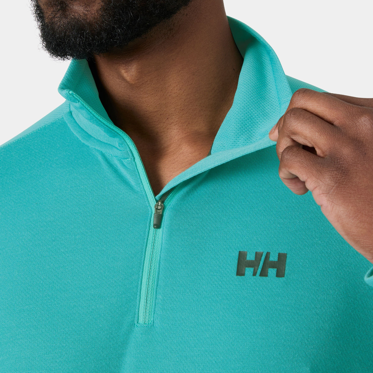 HP 1/2 ZIP PULLOVER 20, DARK MINT, XXL