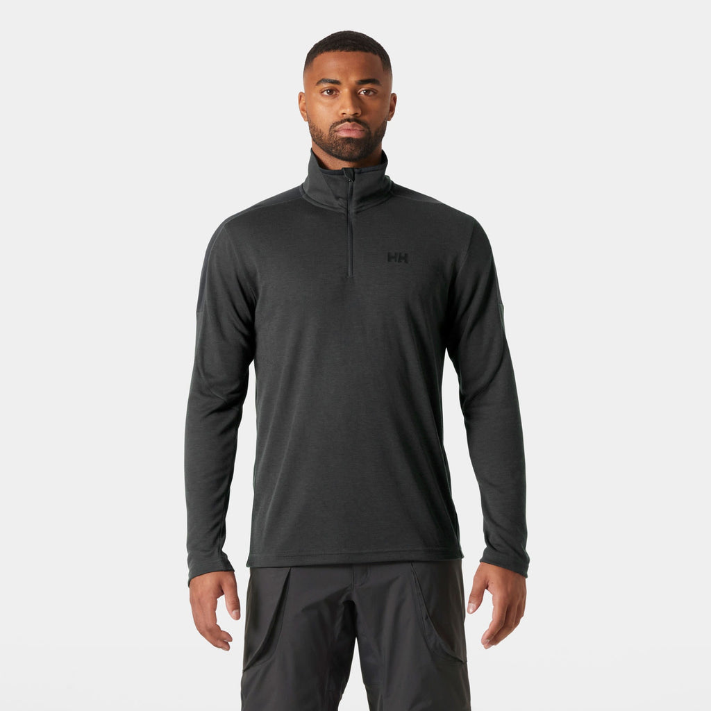 HP 1/2 ZIP PULLOVER 20, EBONY, L