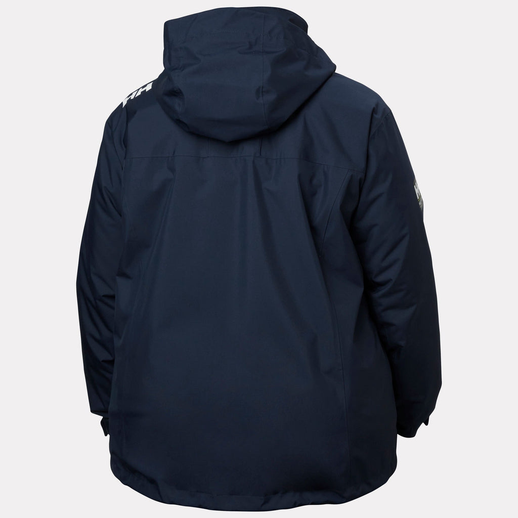 W CREW HOODED MID PLUS JK 20, NAVY, 1X