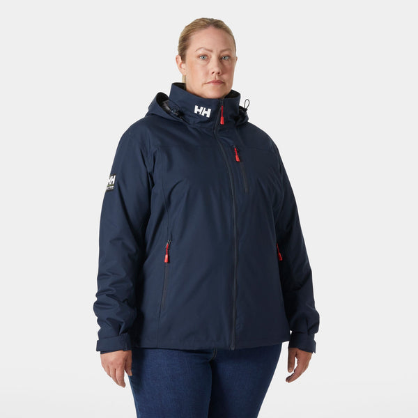 W CREW HOODED MID PLUS JK 20, NAVY, 1X