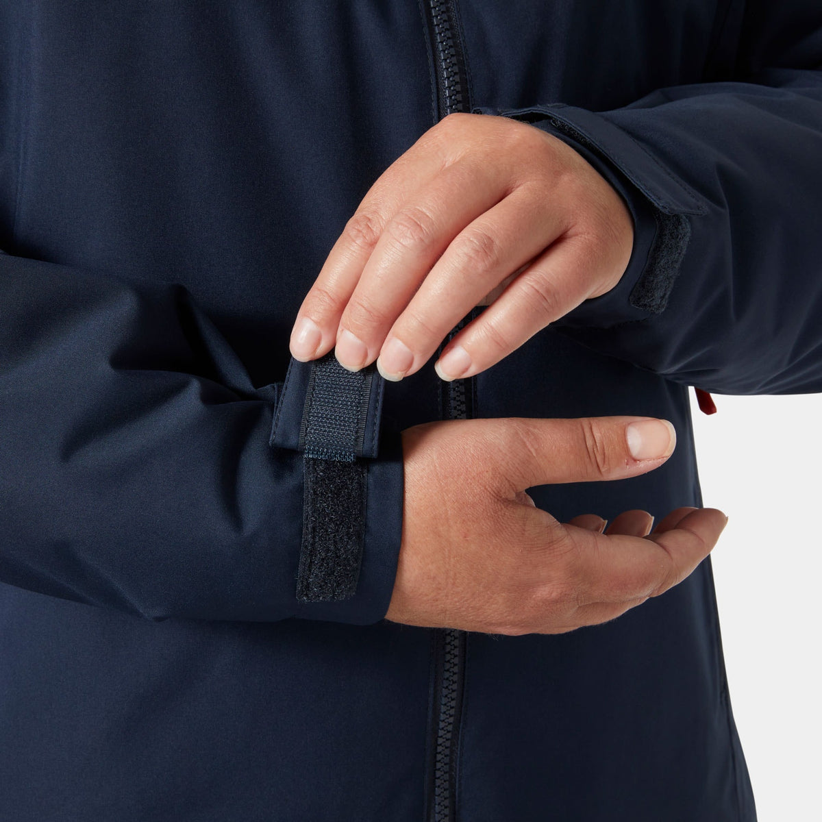 W CREW HOODED MID PLUS JK 20, NAVY, 1X