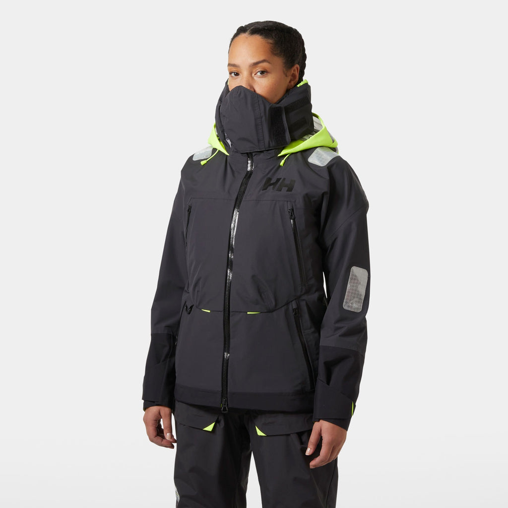 W GIR RACE JACKET 20, EBONY, L