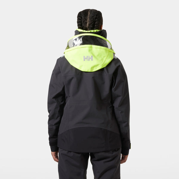 W GIR RACE JACKET 20, EBONY, L