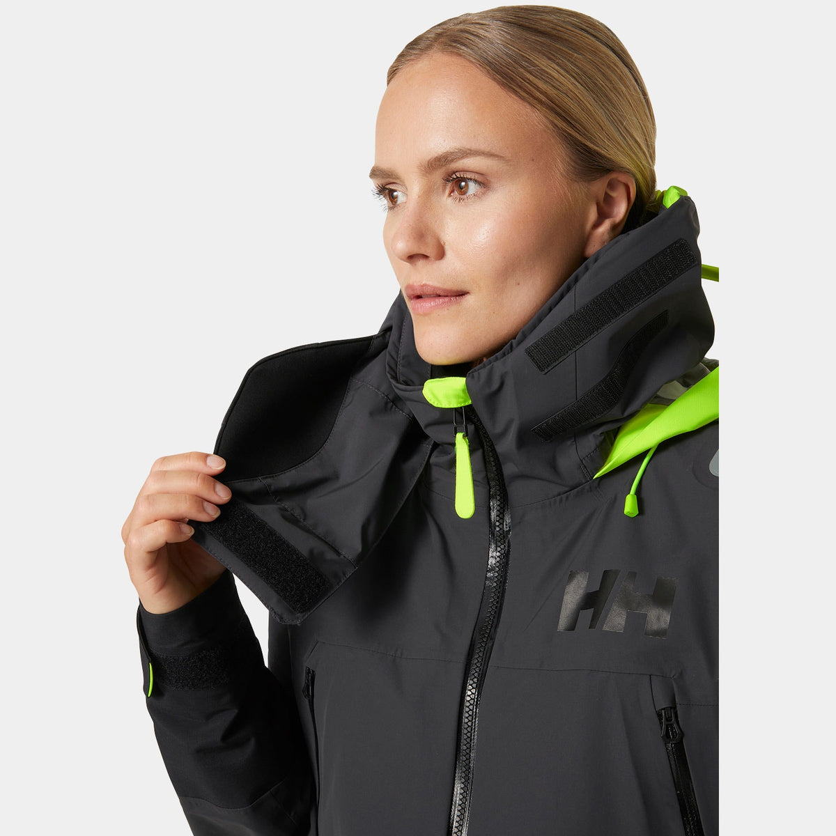 W GIR RACE JACKET 20, EBONY, L