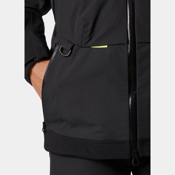 W GIR RACE JACKET 20, EBONY, L