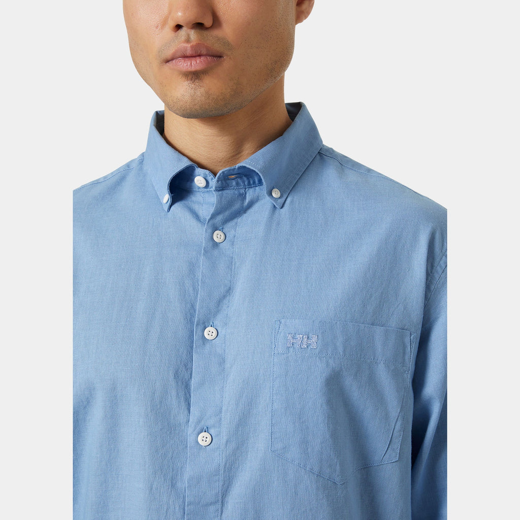 CLUB LS SHIRT, BRIGHT BLUE, XXL