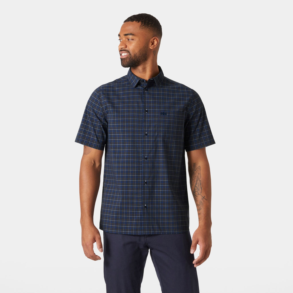 FJORD QD SS SHIRT 20, NAVY VIKA M, S