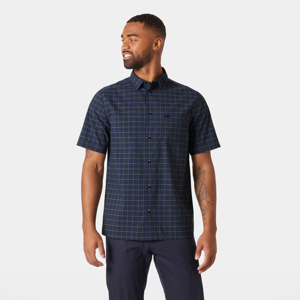 FJORD QD SS SHIRT 20, NAVY VIKA M, S
